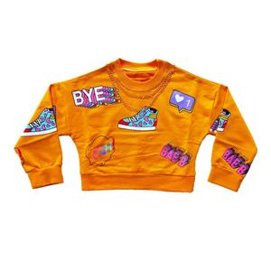 سویشرت دخترانه مدل کراپ کد 224