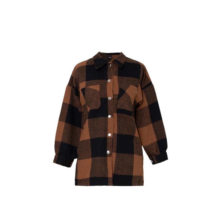 پالتو زنانه بنیس مدل لیا رنگ قهوه ای