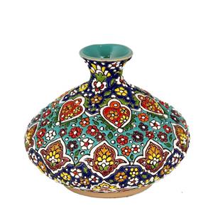 گلدان سفالی میناکاری گالری اوستا کد طرح تپل