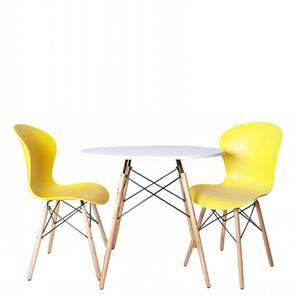 میز و صندلی ناهار خوری 2 نفره مدل فایبر کد MF02