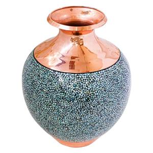 گلدان فیروزه کوبی مدل فریبا 24p18-2f2 -