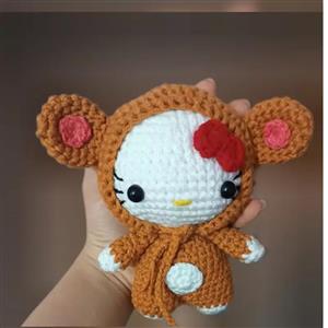 عروسک بافتنی مدل کیتی کد 1