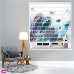 پرده زبرا زیو مدل سیلوئت 3D1527 سایز 150x150 سانتی متر