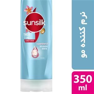 نرم کننده مو سان سیلک مدل Thick and Long حجم 350 میلی لیتر Sunsilk Thick and Long hair conditioner 350 ml