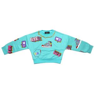 سویشرت دخترانه مدل کراپ کد 222