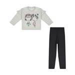 Seven Poon 1391820-90 Long Sleeve T-Shirt And Pants Set For Girls