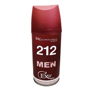 اسپری خوشبو کننده بدن مردانه اگزیت مدل 212 حجم 150 میلی لیتر
