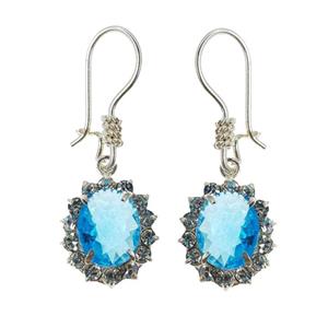 گوشواره نقره زنانه سلین کالا مدل Ce-topaz5 