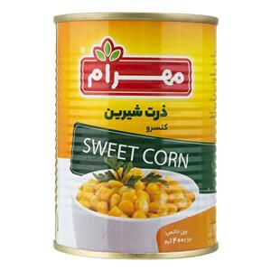 کنسرو ذرت شیرین مهرام - 400 گرم بسته 2 عددی
