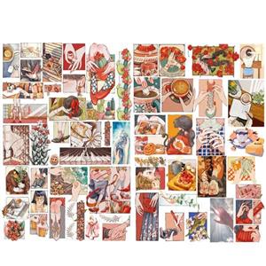 برچسب مدل بولت ژورنال اسکرپ بوک طرح انیمه مجموعه 51 عددی -