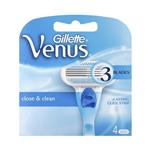 تیغ یدک ژیلت مدل Venus Close & Clean ‏بسته 4 عددی