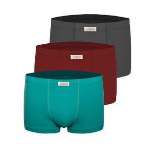 شورت مردانه پنبینه مدل نیم پا باکسر کلاسیک مجموعه 3 عددی