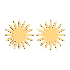 گوشواره طلا 18 عیار زنانه فرشته طرح خورشید مدل  WEL-000245 -