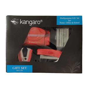 ست پانچ و منگنه و سوزن کش کانگرو مدل GIFT SET SS-T35 به همراه سوزن منگنه