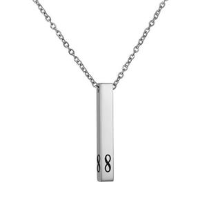 گردنبند مدل مکعب عشق بینهایت