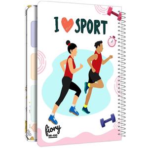 دفتر برنامه ریزی ورزشی مستر راد مدل پلنر طرح اسپورت کد fiory 1735