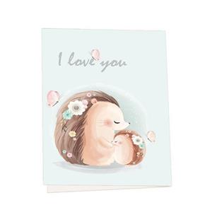 کارت پستال مدل جوجه تیغی کیوت مجموعه 5 عددی