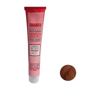 رنگ مو نیترو پلاس مدل Keratine شماره 6.4 حجم 100 میلی لیتر رنگ مسی تیره