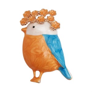 گل سینه زنانه مدل گنجشک