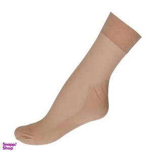 جوراب زنانه مدل شیشه ای دو ربع کفه دار مارال رنگ کرم