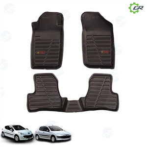 کفپوش سه بعدی خودرو چرم لاستیک گیلان کد 088 مناسب برای پژو 206