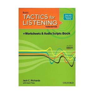 کتاب Basic Tactics For Listening third Edition اثر Jack C.Richards and Grant Trew انتشارات Oxford
