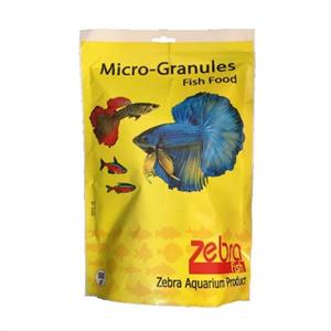 غذای خشک ماهی زبرا مدل Micro-granules وزن 500 گرم