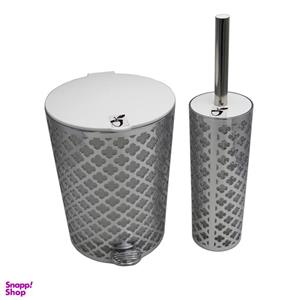 ست سطل و فرچه مدل بلوط طرح گل کد YP-NS-02