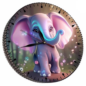 ساعت دیواری کودک مدل فیل بالن کد 07021