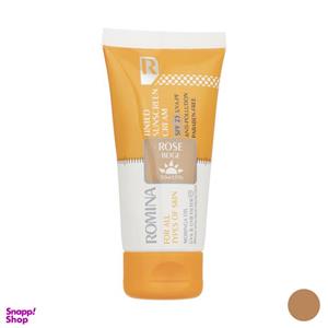 کرم ضد آفتاب رومینا مدل Rose Beige-25 حجم 50 میلی لیتر
