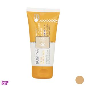 کرم ضد آفتاب رومینا مدل Gold Beige-25 حجم 50 میلی لیتر