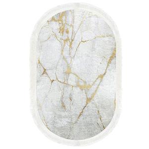 پادری طرح بیضی کد p46 سایز 50×80 سانتی متر