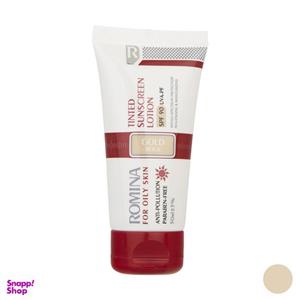 لوسیون ضد آفتاب رومینا مدل Gold Beige-90 حجم 50 میلی لیتر