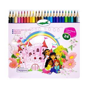 مداد رنگی 24 رنگ هیپو مدل قصر
