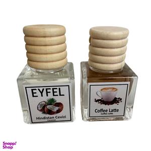 خوشبوکننده هوا خودرو ایفل مدل کافه لته و نارگیل کد Coffe Latte-Coconut حجم 10 میلی‌ لیتر بسته 2 عددی
