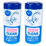 دست\r\nمال مرطوب تمیزکننده سطوح دافی مدل Bath Clean 2 دو بسته 50 عددی