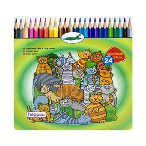 مداد رنگی 24 رنگ هیپو مدل گربه