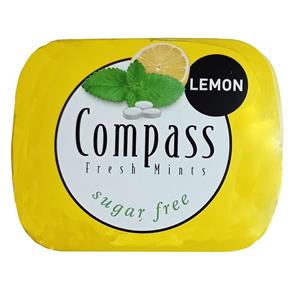 خوشبو کننده دهان کامپس با طعم لیمو بدون شکر (14 گرم) compass