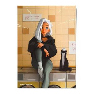 کارت پستال ماسا دیزاین مدل POSTV004 GIRL