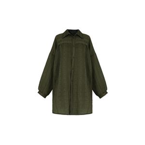 شومیز آستین بلند زنانه بنیس مدل پارمیس رنگ سبز