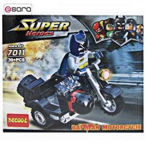 ساختنی دکول مدل Super Heroes سریBatman Motorcycle 7011  تعداد 39 تکه ساختنی دکول مدل Super Heroes سریBatman Motorcycle 7011 تعداد 39 تکه