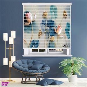 پرده زبرا زیو مدل سیلوئت 3D1520 سایز 150x150 سانتی متر