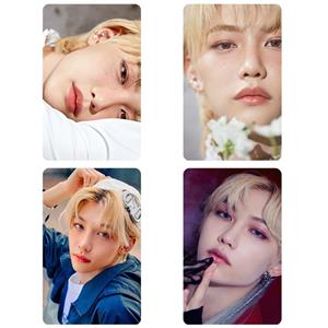 استیکر کارت مدل PH-468 طرح فتوکارت فلیکس استری کیدز straykids بسته 4 عددی -