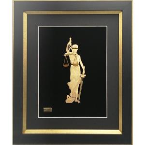 تابلو طلا کوب زرین هنر ایران مدل عدالت جدید