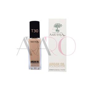 کرم پودر روغن آرگان شماره T30 آموتیا  Amutiya Argan Oil Foundation T30