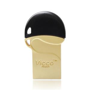 فلش مموری ویکومن مدل VC125 USB 2  OTG gold 16 گیگابایت Vicco VC125 OTG gold Flash Memory -16GB