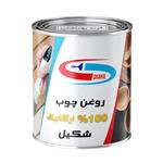 روغن چوب گیاهی ماهگونی شکیل مدل FSG-MHGNY حجم 1 لیتر