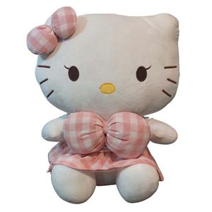 عروسک مدل گربه کیتی دامن پاپیونی کد DB20 ارتفاع 64 سانتی‌متر