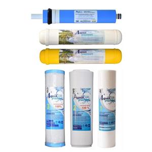 فیلتر دستگاه تصفیه آب آکوا پیورست مدل SW 6066 NEW مجموعه 5 عددی به همراه فیلتر تصفیه آب مدل ممبران