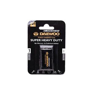 باتری کتابی دوو مدل Super Heavy Duty Daewoo Super Heavy Duty 9V Battery